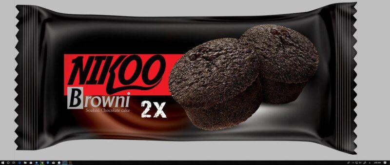 کیک دوقلو براونی (1)