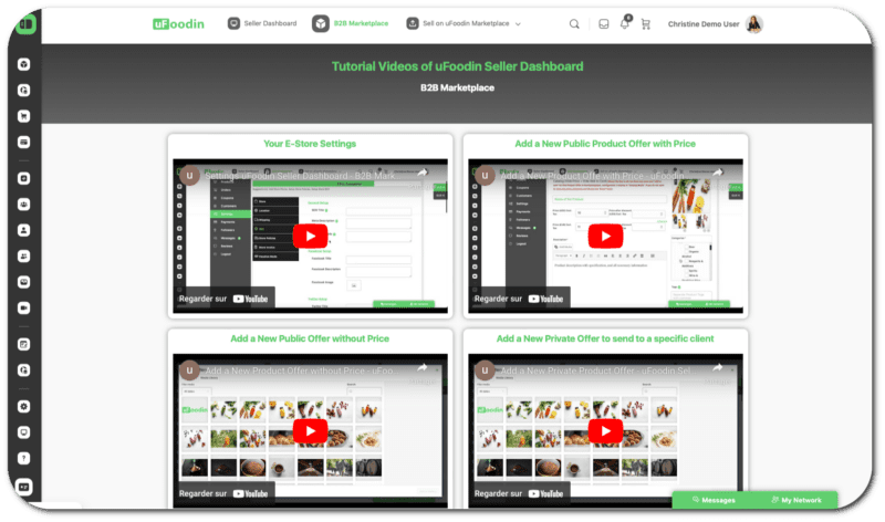 ufoodin tutorial seller dashboard