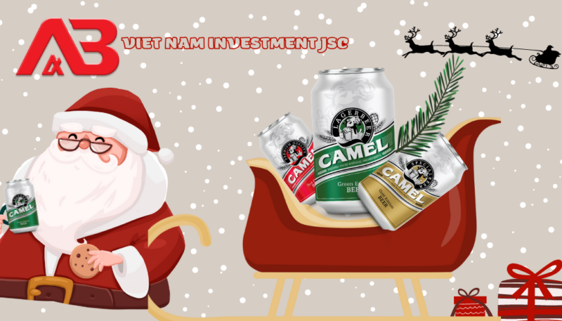 Red Beige Cute Illustrated Gift Box Santa Claus Merry Christmas Tag (1)