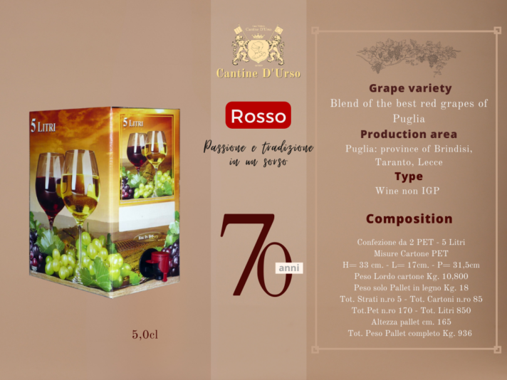 BIB Rosso non dop 5 Litri