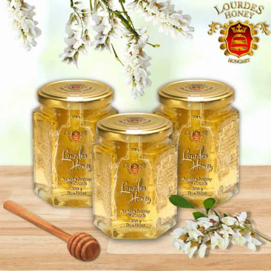 Acacia honey with comb
