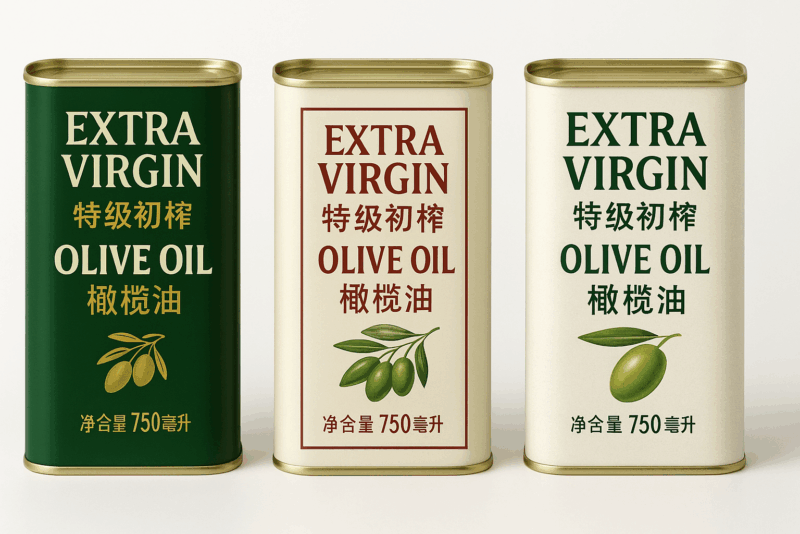 OLIVE OIL CHINA LABELS
