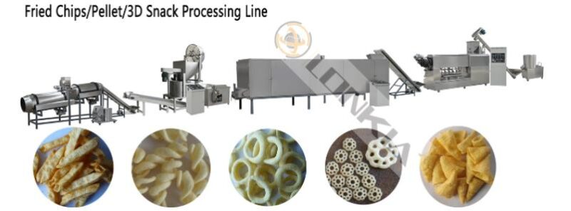 automatic potato chips fried production line01