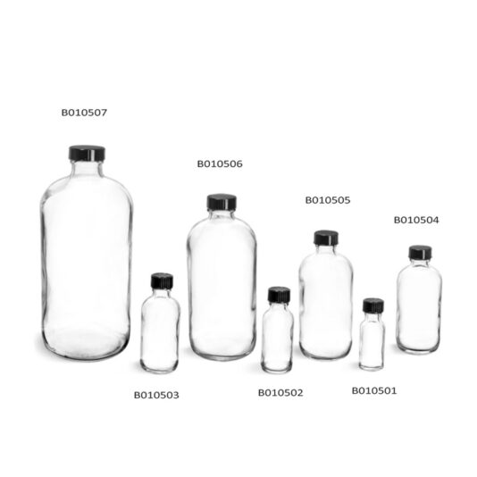 Glass Boston Round Bottles