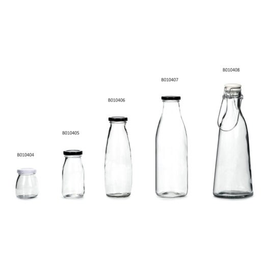 Glass Milk Bottles