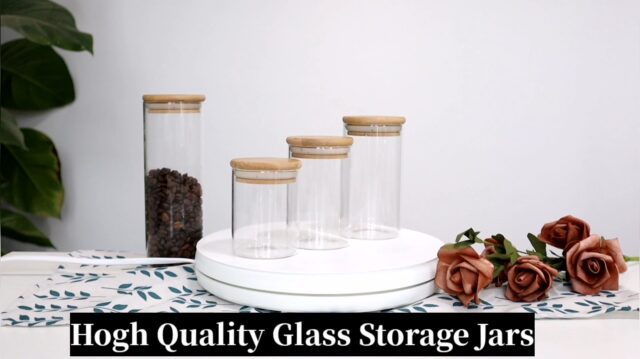 (8) High Quality Glass Storage Jar