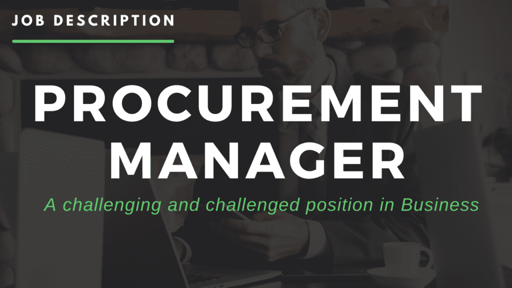 Procurement Manager - Job Description - UFoodin