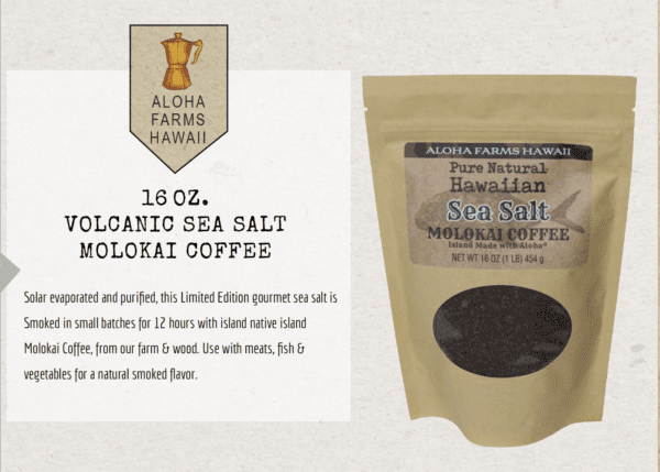 16 OZ. VOLCANIC SEA SALT MOLOKAI COFFEE