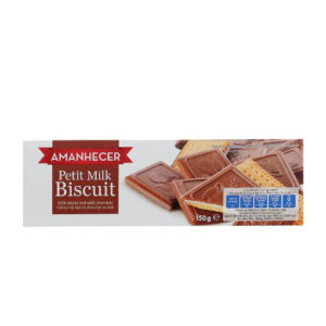 AMANHECER PETIT BISCUITS WITH MILK CHOCOLATE 150G