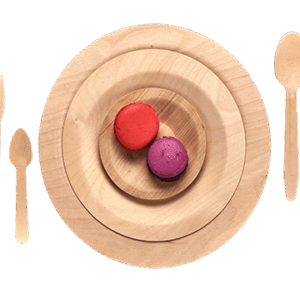 Ecological Disposable Cutlery Made Birch Veneer Wood Glue-Free Chemical-Free Disinfected Heat Treated for Outdoor Events Picnics