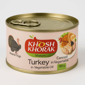 Canned Turkey in Vegetable Oil – 180g (Breast & Thigh)