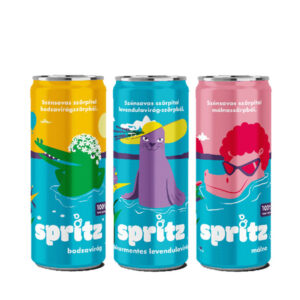 Spritz By Spájz Carbonated Soft Drink 0.33 l - Raspberry/Elderflower/Sugar-Free Lavender