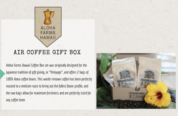 air coffee gift box
