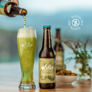 Bière verte Oliba | ORIGINAL 5% | La première bière verte au monde aux olives. Sans gluten, artisanal dans le style Bohemian Pilsner avec des ingrédients 100 % naturels.